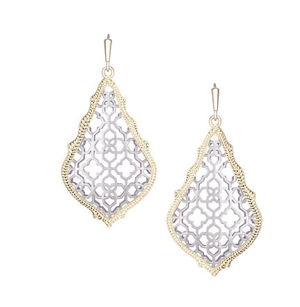 Addie Gold-Rhodium Filigree Mix Earrings by Kendra Scott