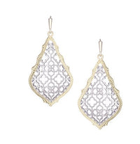 Addie Gold-Rhodium Filigree Mix Earrings by Kendra Scott
