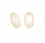 Ellie Gold Plated Earrings in Ivory Pearl by Kendra Scott