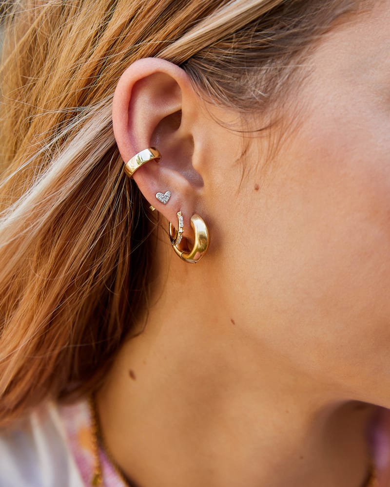 Mikki Silver Plated Huggie Earrings by Kendra Scott