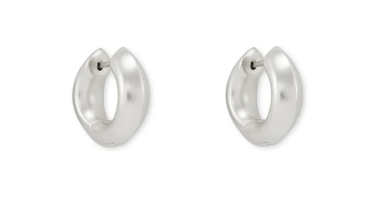 Mikki Silver Plated Huggie Earrings by Kendra Scott