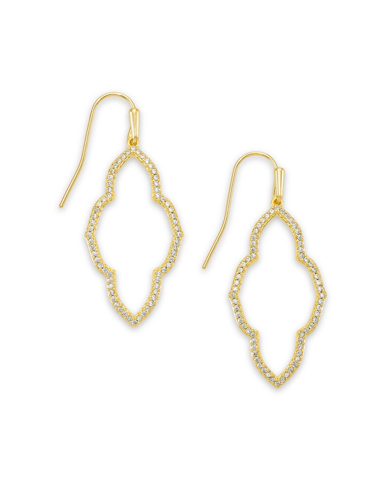Gold Open Frame Earrings by Kendra Scott