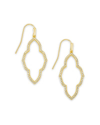 Gold Open Frame Earrings by Kendra Scott