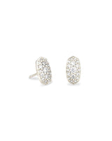 Crystal Stud Earrings with White CZ by Kendra Scott