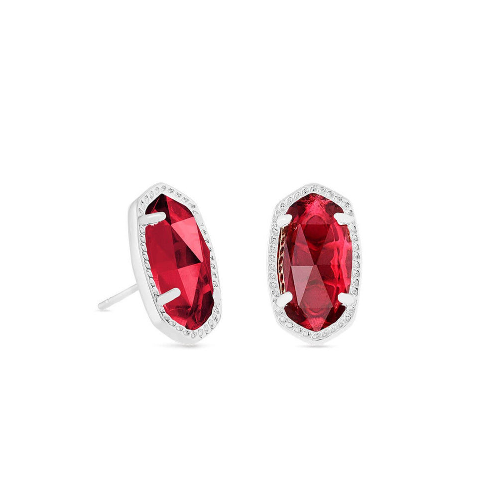 Ellie Silver Plated Earrings in Clear Berry by Kendra Scott