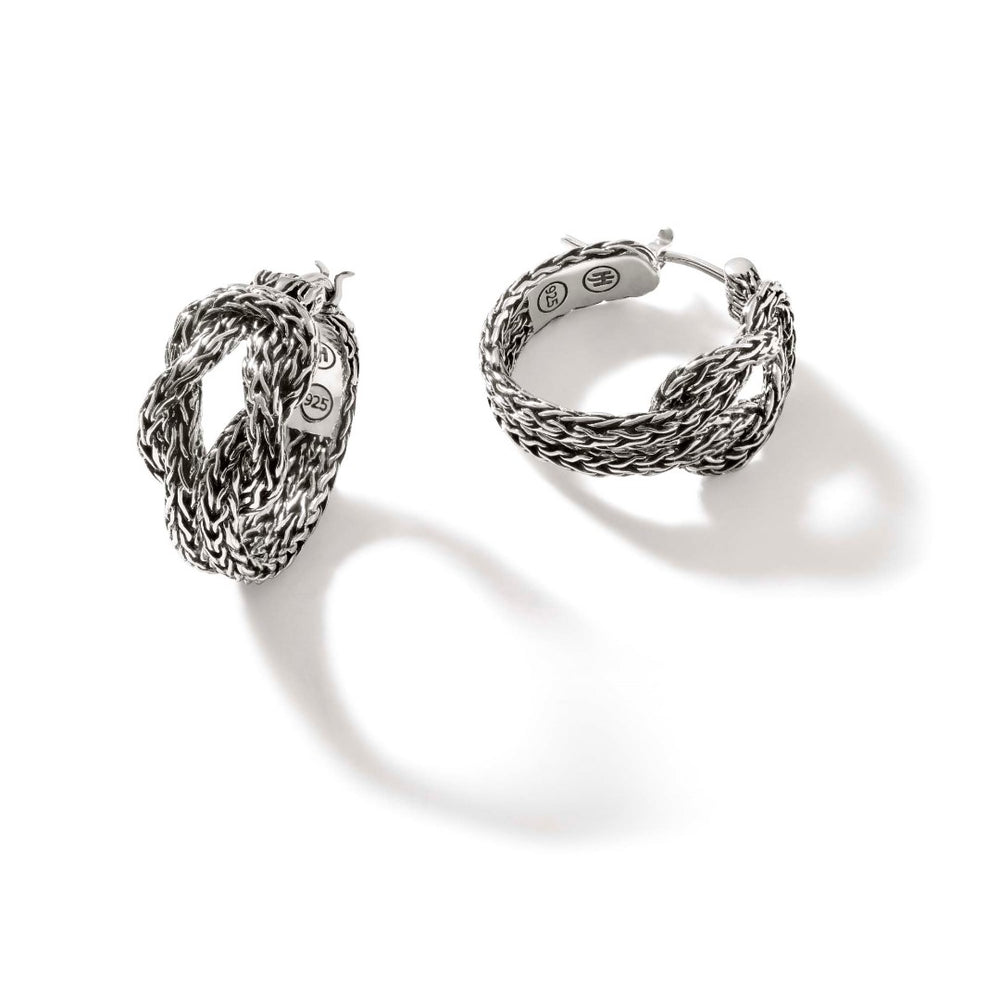Love Knot Silver Hoop Earrings by John Hardy