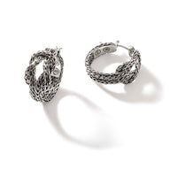 Love Knot Silver Hoop Earrings by John Hardy