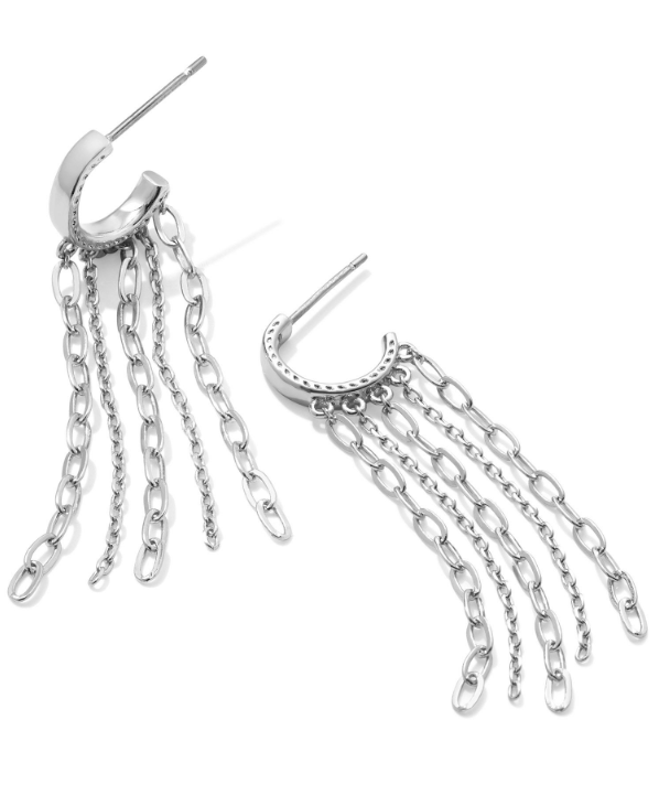 Eve Silver Huggie Earrings by Kendra Scott