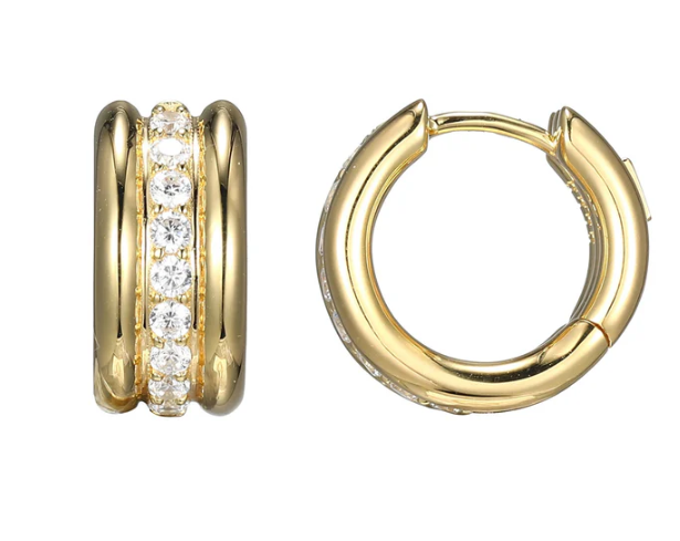 Plated Gold Hoop Earrings