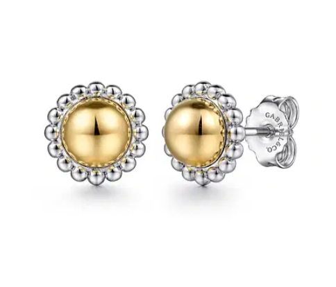 Two-Tone Bujukan Earrings by Gabriel & Co
