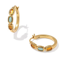 Mini Elisa Vintage Gold Multi Mix Hoop Earrings by Kendra Scott