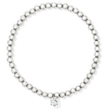Cailin Silver White Crystal Stretch Bracelet by Kendra Scott
