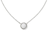 Vollyball Silver White MOP Short Pendant Necklace by Kendra Scott