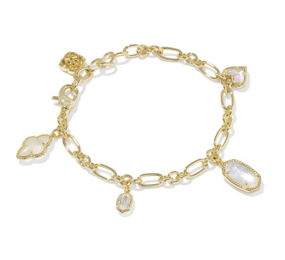 Icon Gold Plated Neutral Mix Charm Bracelet by Kendra Scott