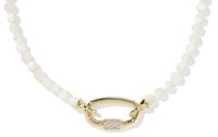 Emery Gold Ivory MOP Beaded Strand Necklace by Kendra Scott