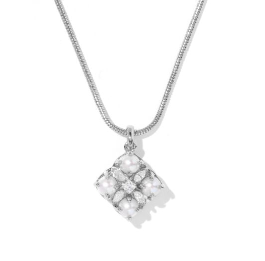 Dira Silver Freshwater Cultured Pearl Short Pendant Necklace by Kendra Scott