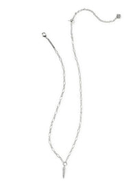 Fate Silver White CZ Short Pendant Necklace by Kendra Scott