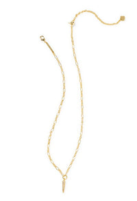 Fate Gold Plated White CZ Short Pendant Necklace by Kendra Scott