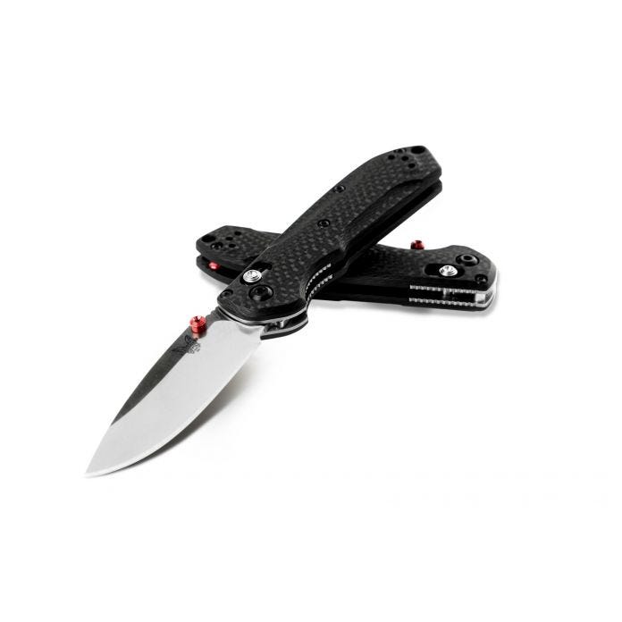 Mini Freek CPM-S90V Blade with True Red Barrel Spacers & Thumbstuds by Benchmade