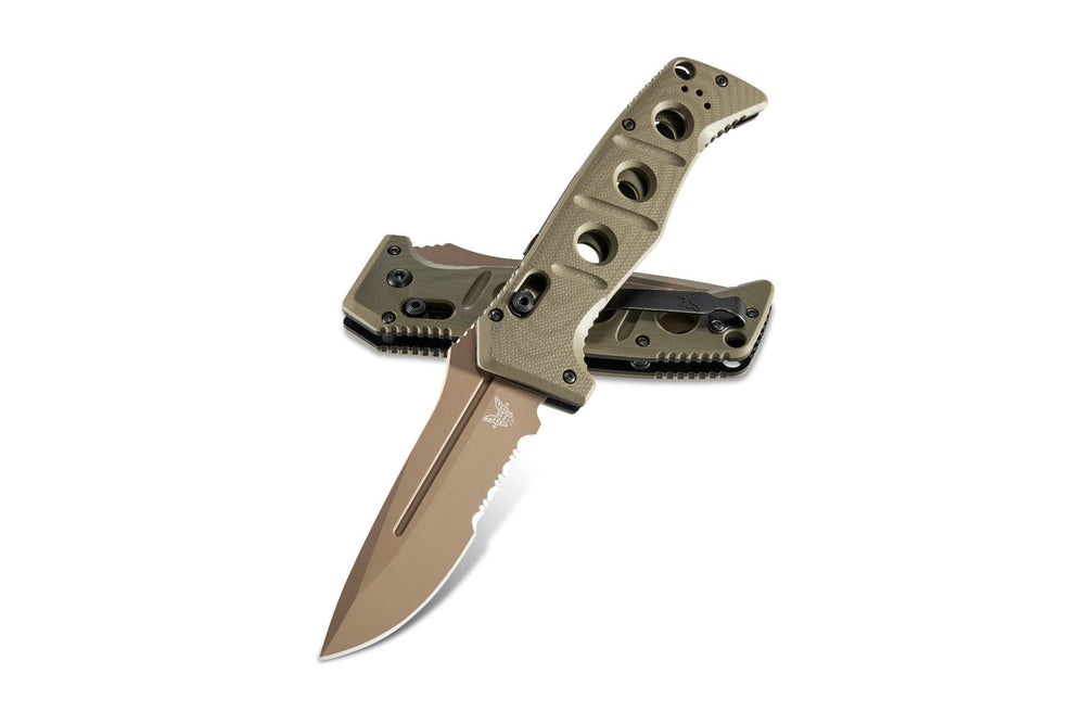 Auto Adamas Serrated Flat Earth Knife by Benchmade
