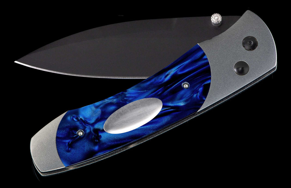 A300-2B Aerospace Titanium, Acrylic Resin with Engaving Plate, DLC Stainless Steel Blade by William Henry