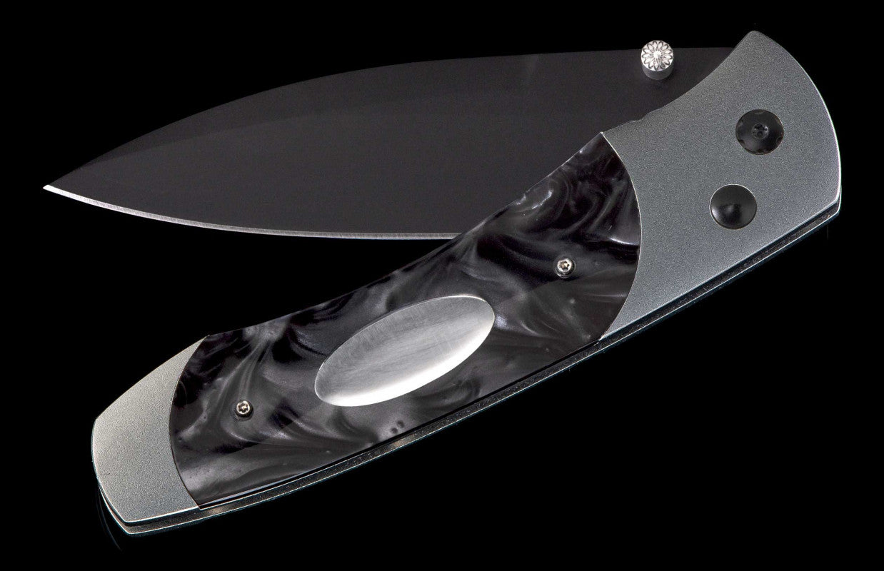 Aerospace Titanium, Acrylic Resin, Engraving Plate, DLC Stainless Steel Blade by William Henry