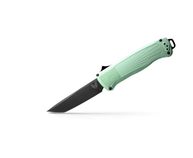 The Shootout, Tnato CPM-CruWear Blade, Sea Foam Grivory Handle by Benchmade
