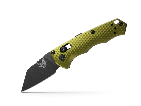 Partial Auto Immunity CPM-M4 Cobalt Black Wharncliffe Blade with Woodland Green Handle