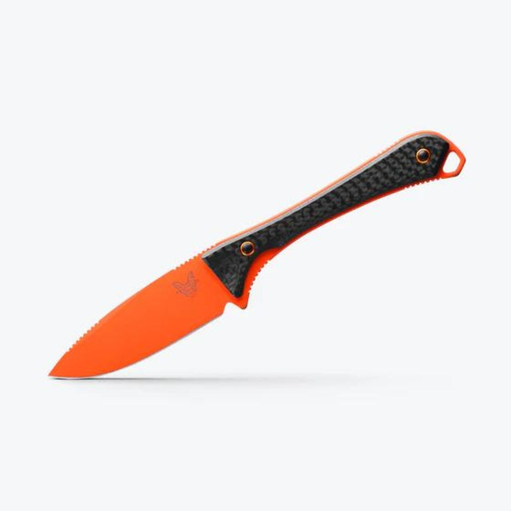 Altitude Knife with Orange Cerakote with Carbon Fiber by Benchmade