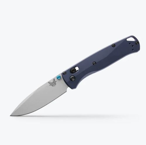 Bugout Crater Blue Drop-Point Knife by Benchmade