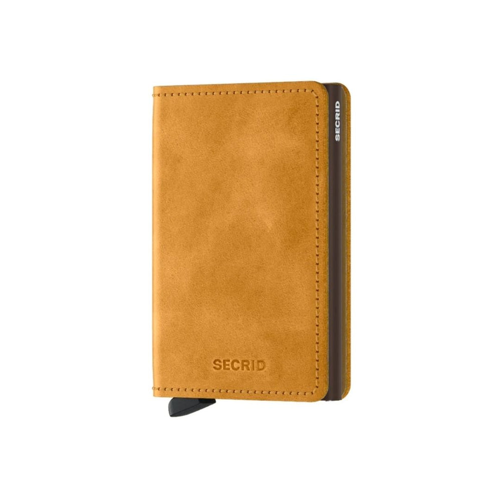 Vintage Ochre Slimwallet by Secrid