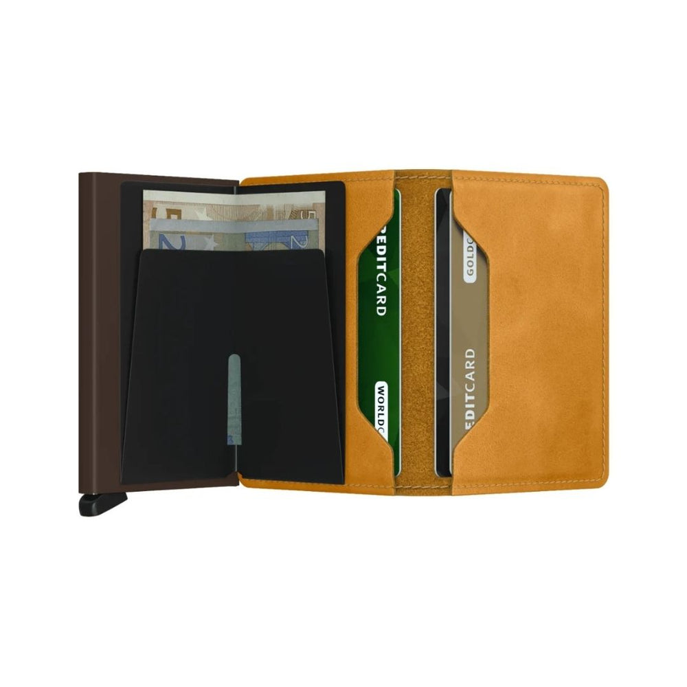 Vintage Ochre Slimwallet by Secrid