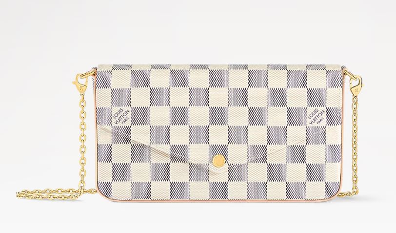 PREOWNED Louis Vuitton Felicie Damier Azur Canvas