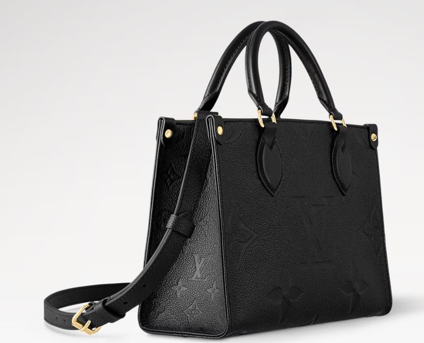 PREOWNED Louis Vuitton Monogram Empreinte On the Go Black