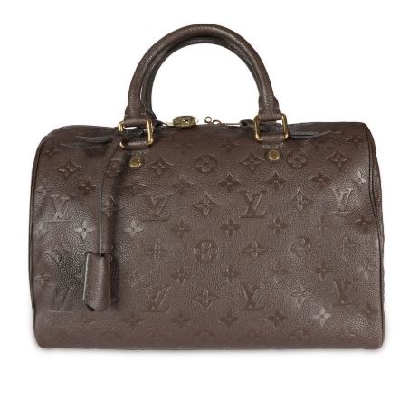 PREOWNED Louis Vuitton Brown Empreinte Speedy 30
