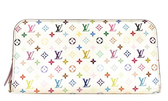 PREOWNED Louis Vuitton White Murakami Wallet- Modern