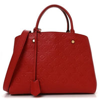 PREOWNED Louis Vuitton Red Montaigne MM