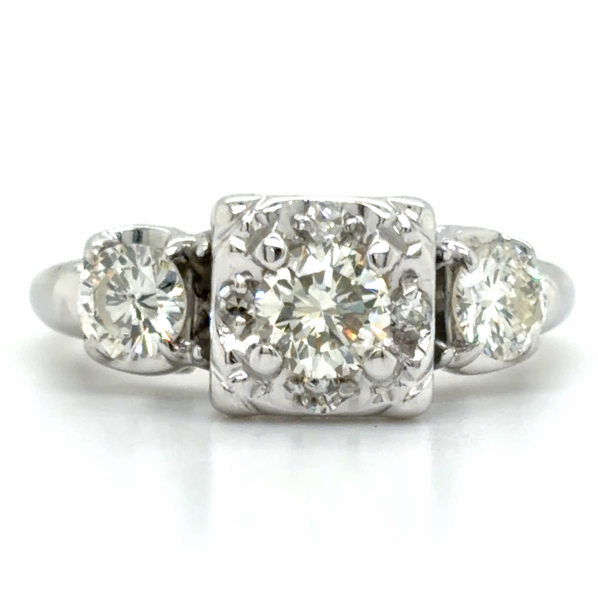 Estate Diamond Vintage Style Engagement Ring