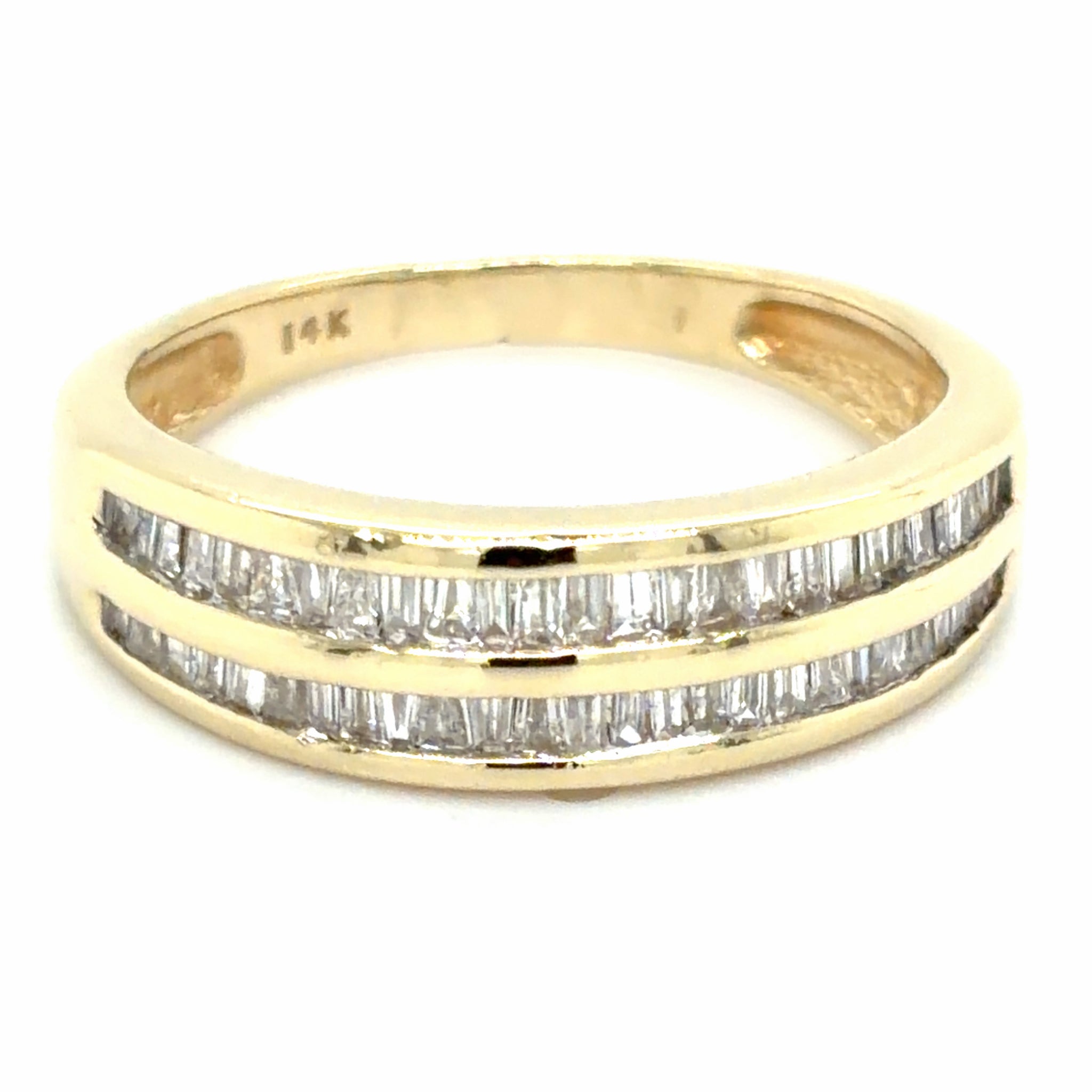 Estate 0.50cttw Diamond Baguette Band
