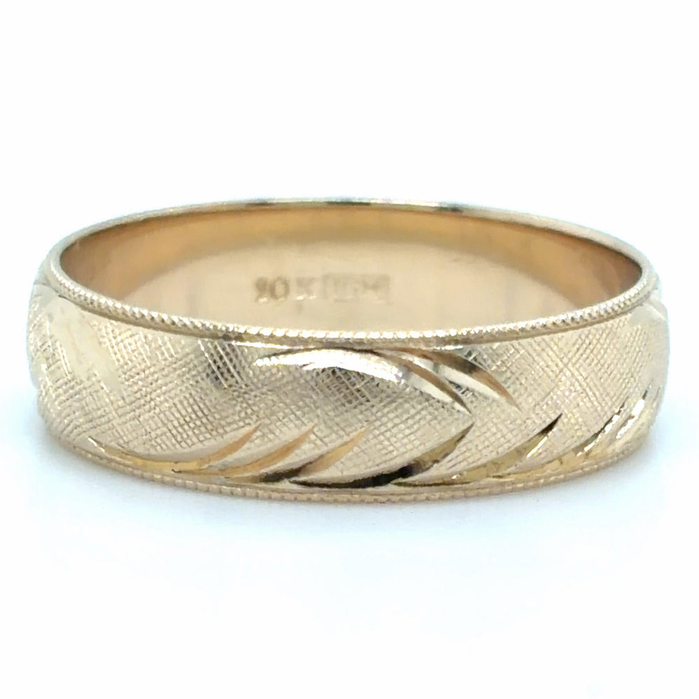 Estate size 7.5 Textured Wedding Band