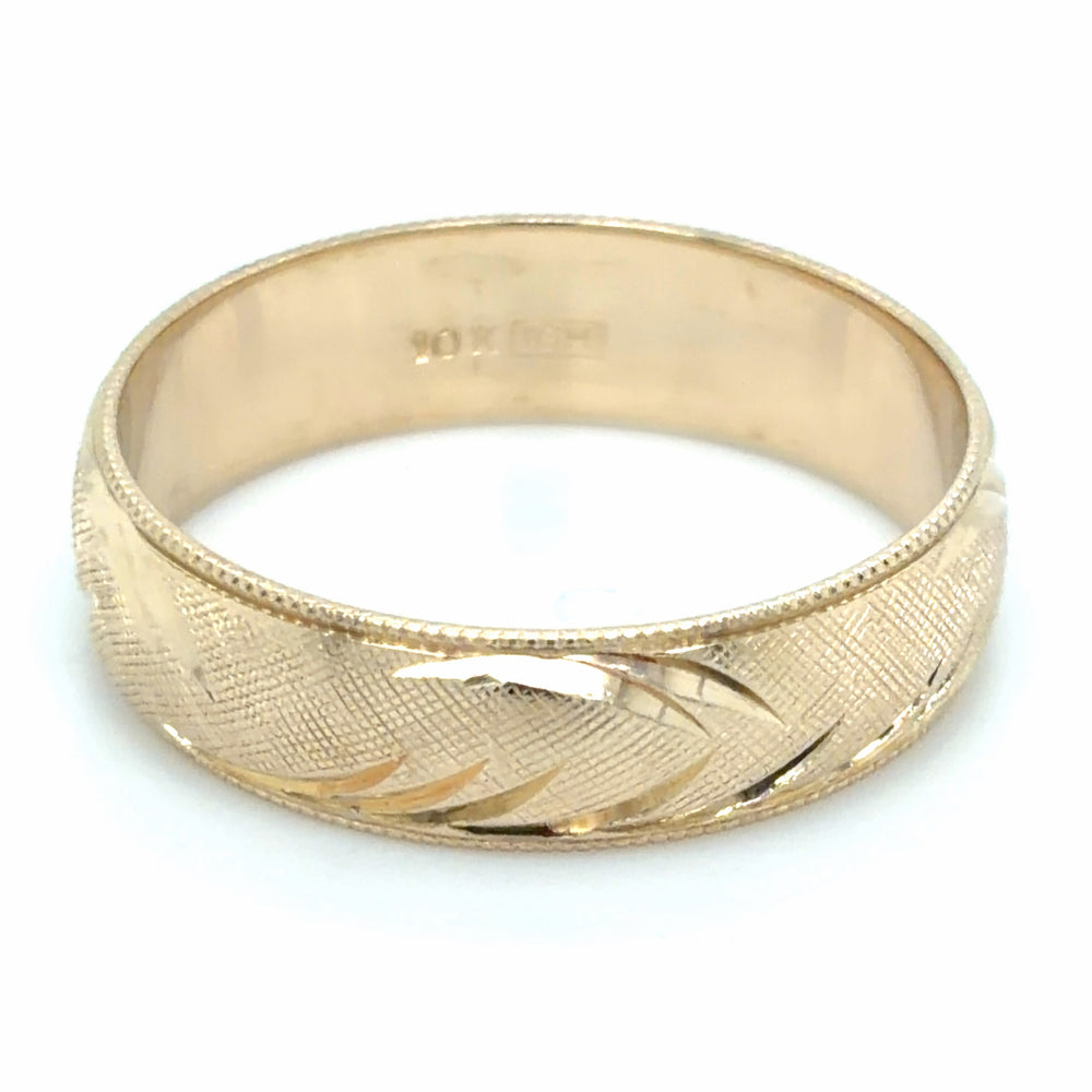 Estate size 7.5 Textured Wedding Band