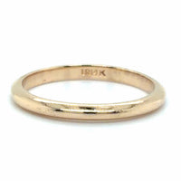 Estate 14K Gold 2mm Wedding Band
