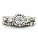 Estate 0.45cttw Diamond Wedding Set