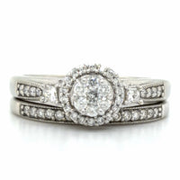 Estate 0.45cttw Diamond Wedding Set