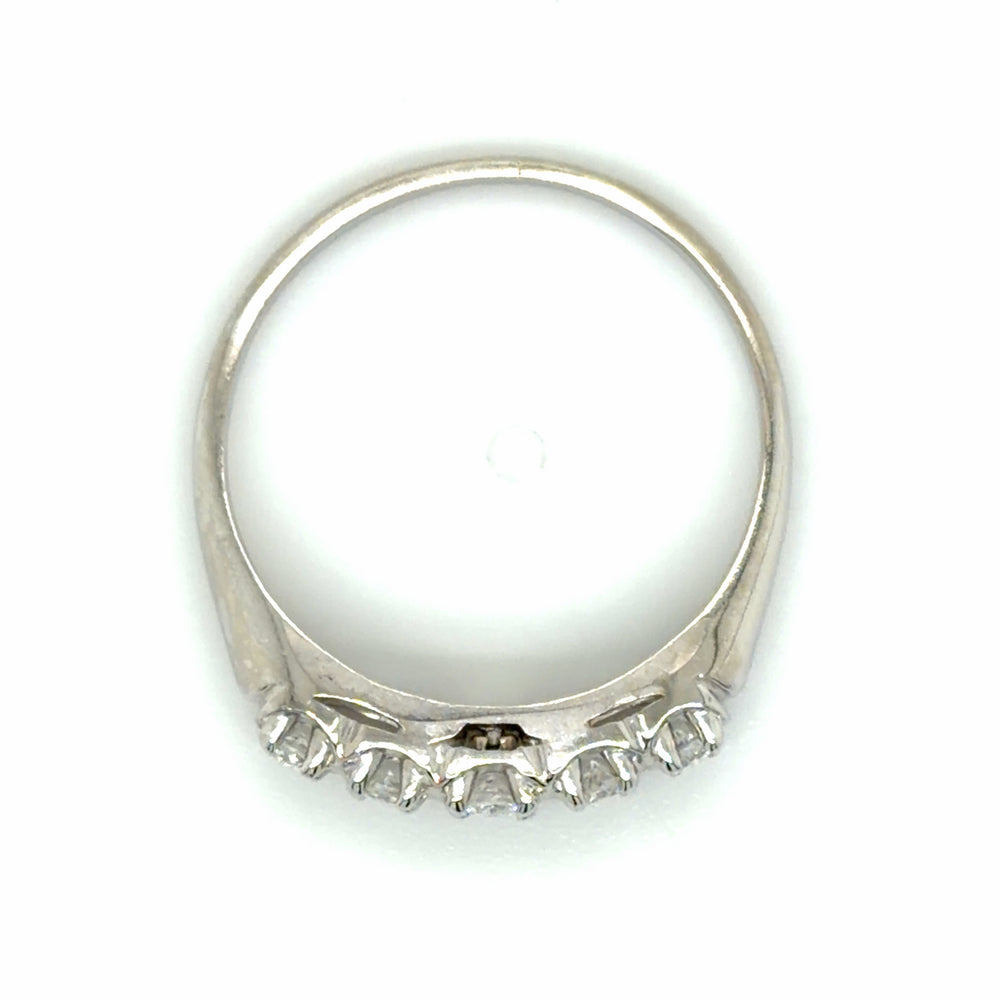 Estate Diamond 5-Stone Wedding Band