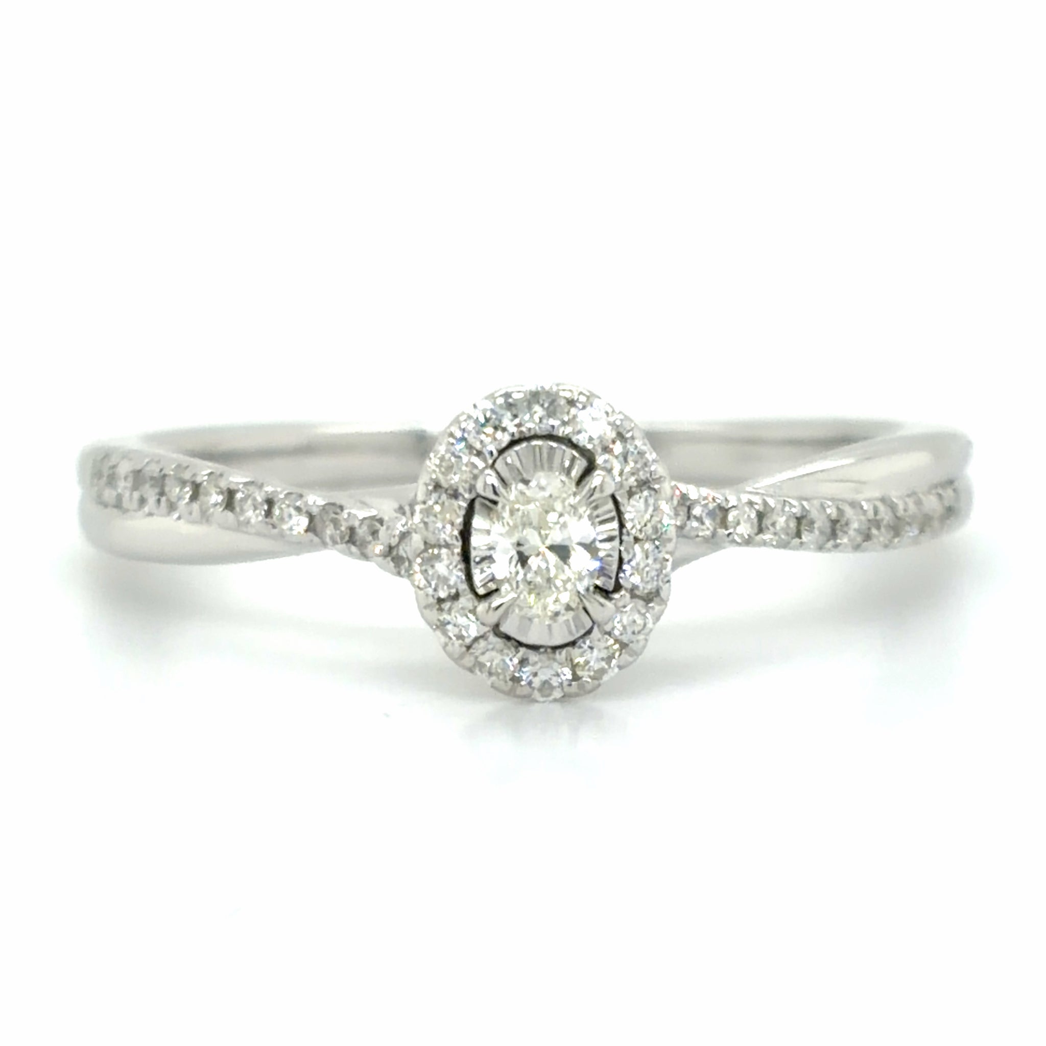 Estate size 7.75 Twisted Band Engagement Ring