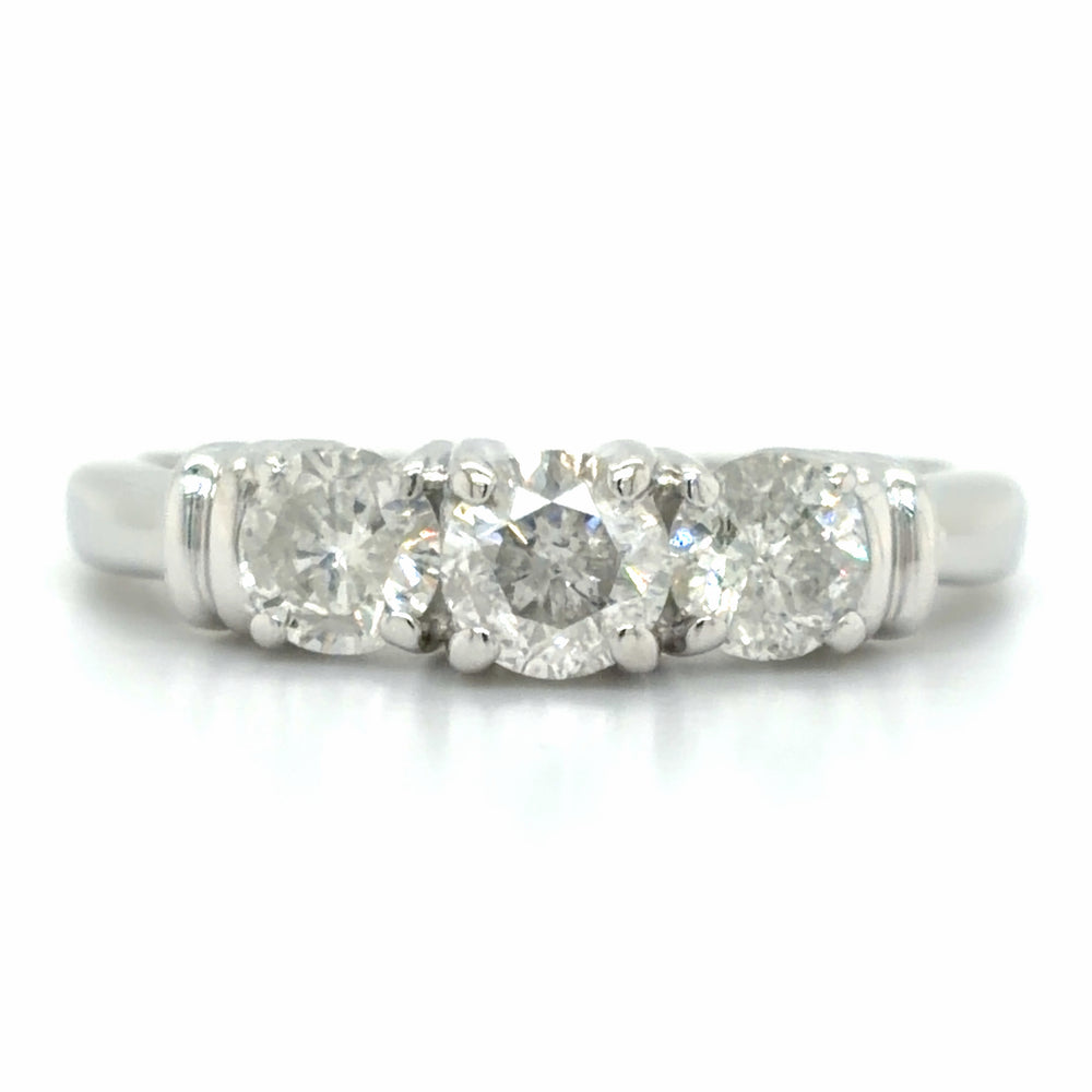 Estate size 7 3-Stone Anniversary Band