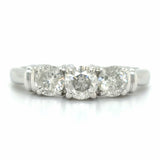 Estate size 7 3-Stone Anniversary Band