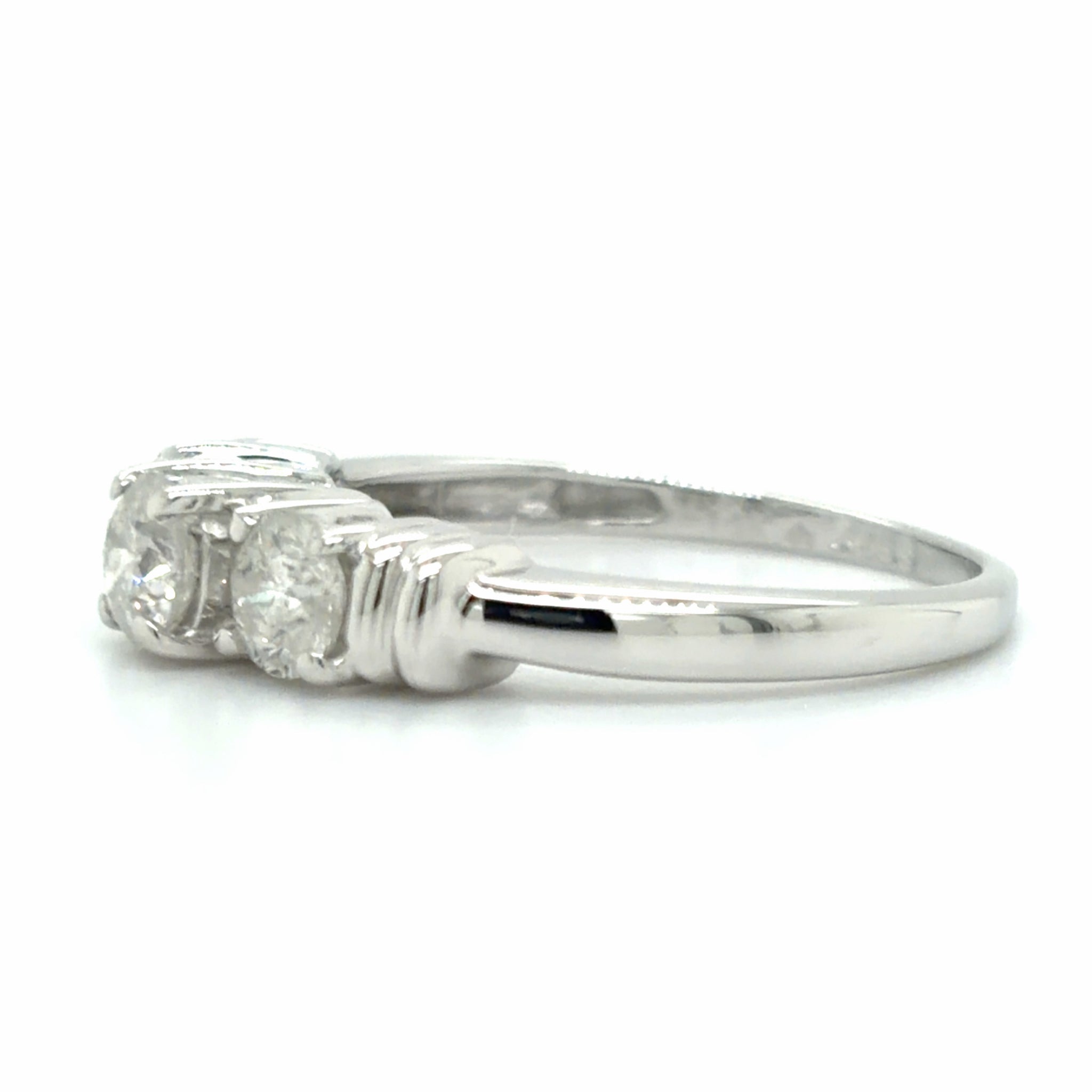 Estate size 7 3-Stone Anniversary Band