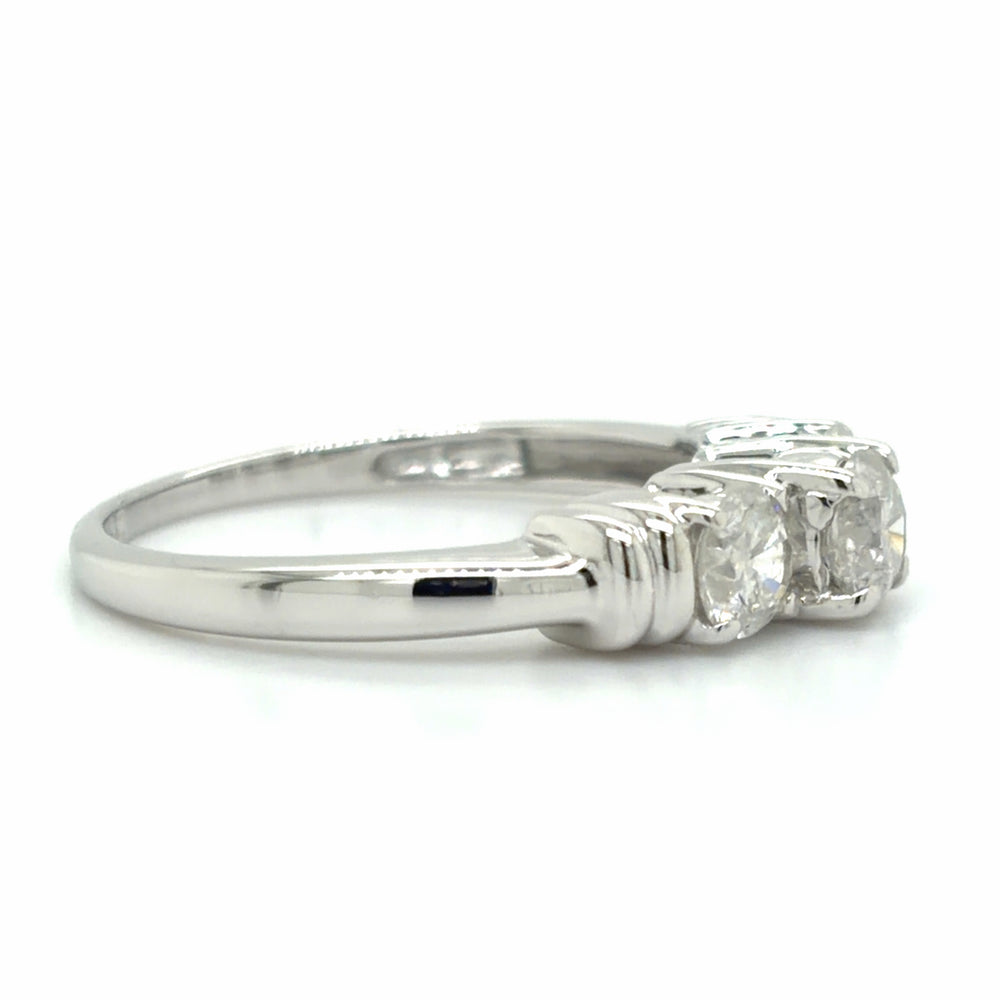 Estate size 7 3-Stone Anniversary Band